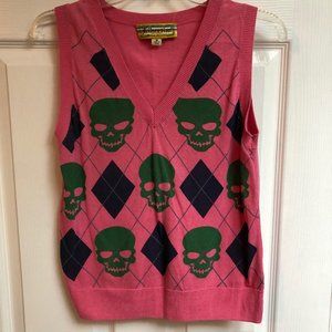 Libertine for Target Skull Sweatervest Size M